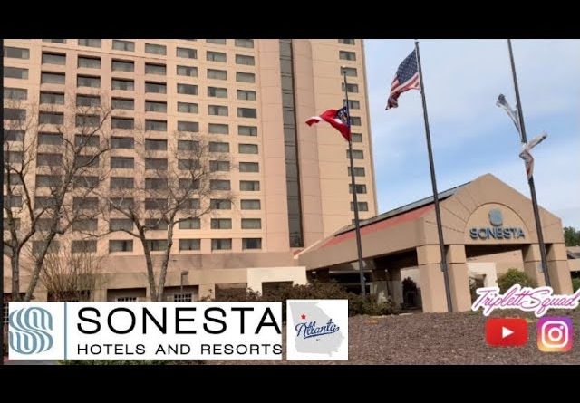 We stayed in a suite at the Sonesta Hotel in Atlanta,GA
