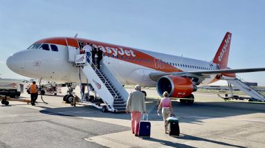 Flying with EASYJET to the French Riviera | Full flight experience (stunning landing views)