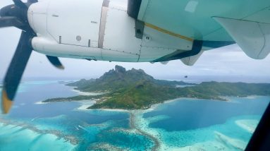 Air Tahiti flight to Bora Bora | ATR 72 turboprop trip report (stunning views!)