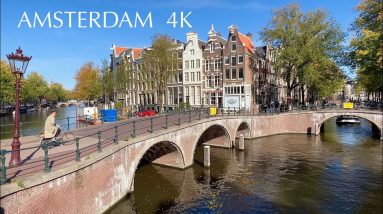 AMSTERDAM | Walking tour and city highlights in 4K