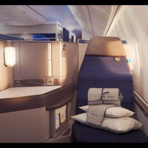 UNITED AIRLINES Business Class (Polaris) | Boeing 777 flight from Brussels to Washington
